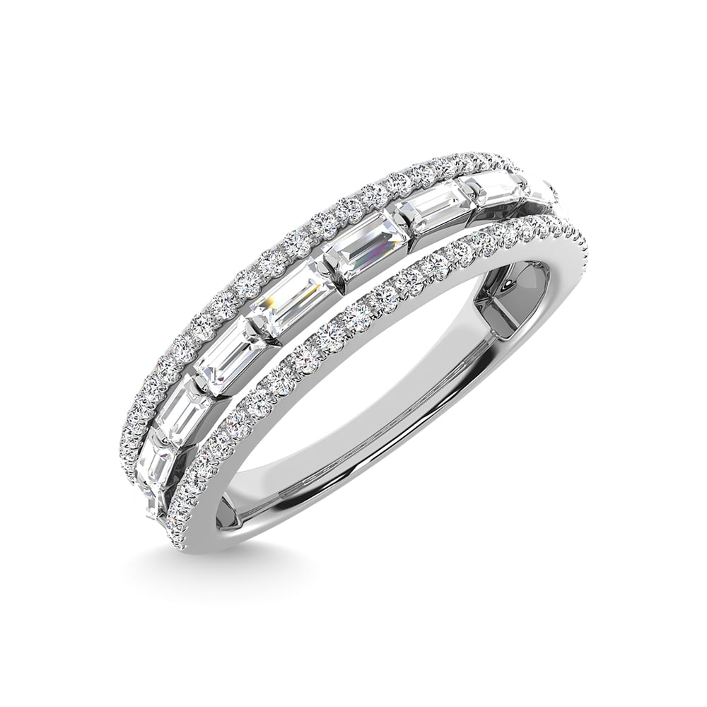 14K White Gold Diamond 1/2 Ct.Tw. Anniversary Band