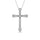 14K White Gold Diamond 1/4 Ct.Tw. Cross Pendant