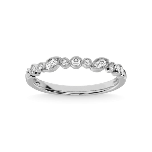 Diamond 1/6 Ct.Tw. Stackable Band in 10K White Gold