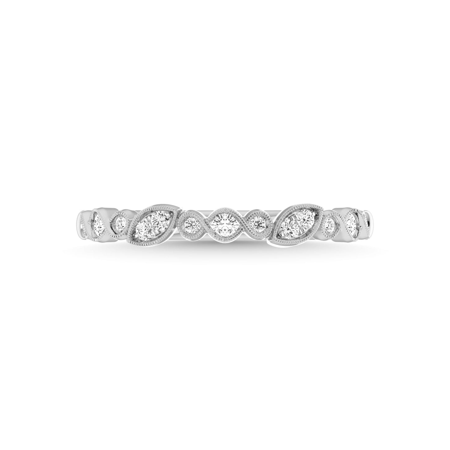 Diamond 1/6 Ct.Tw. Stackable Band in 10K White Gold