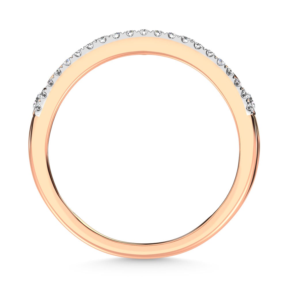 14K Rose Gold Diamond 1/3 Ct.Tw. Stackable Ring