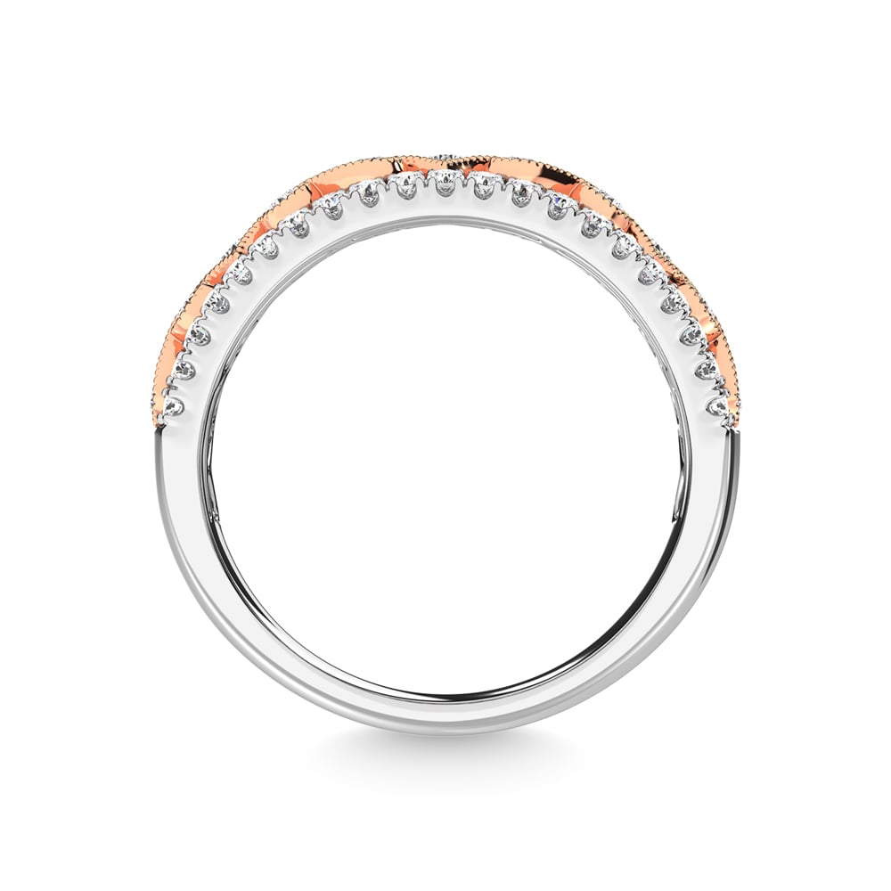 14K Two Tone Diamond 3/4 Ct.Tw. Fashion Band