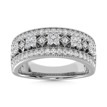 14K White Gold Diamond 3/4 Ct.Tw. Fashion Band
