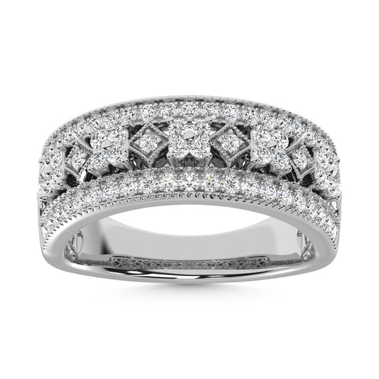 14K White Gold Diamond 3/4 Ct.Tw. Fashion Band