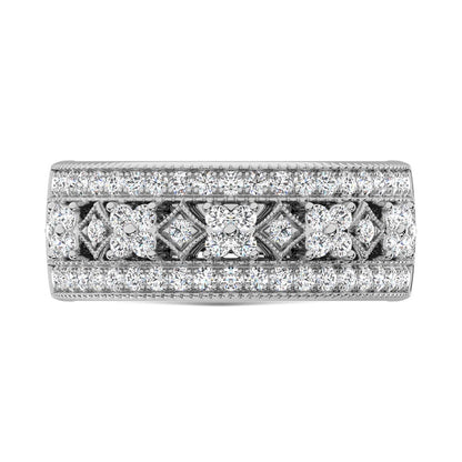 14K White Gold Diamond 3/4 Ct.Tw. Fashion Band