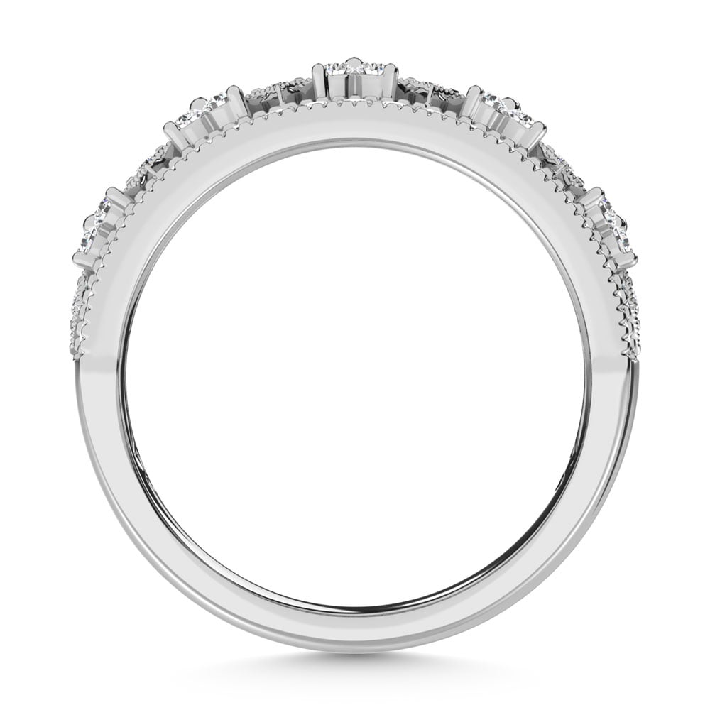 14K White Gold Diamond 3/4 Ct.Tw. Fashion Band