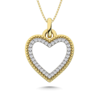 10K White Gold Diamond 1/5 Ct.Tw. Fashion Pendant