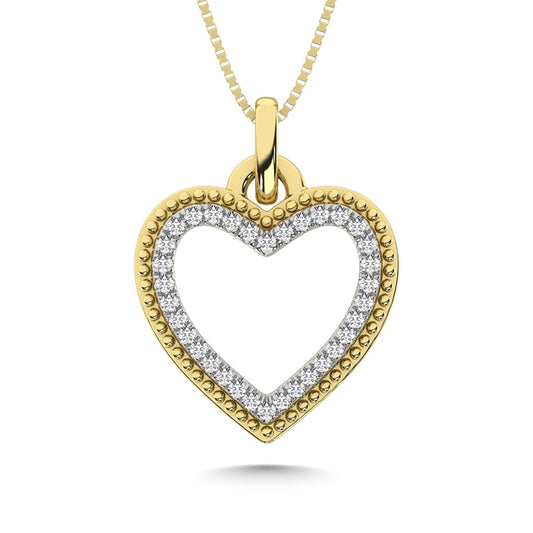 10K White Gold Diamond 1/5 Ct.Tw. Fashion Pendant