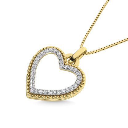 10K White Gold Diamond 1/5 Ct.Tw. Fashion Pendant