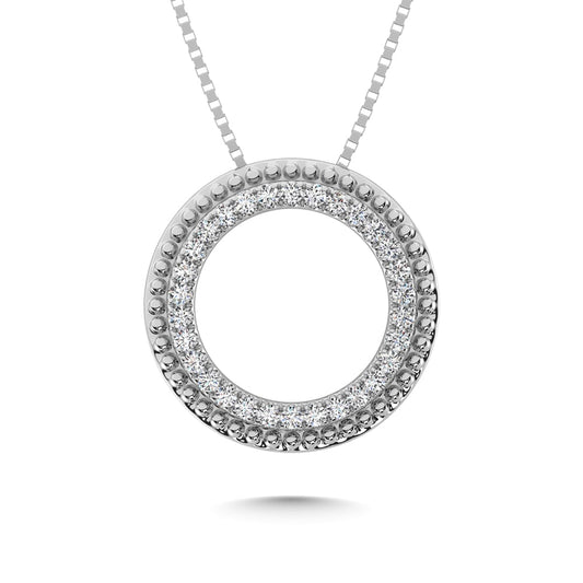 10K White Gold Diamond 1/5 Ct.Tw. Fashion Pendant