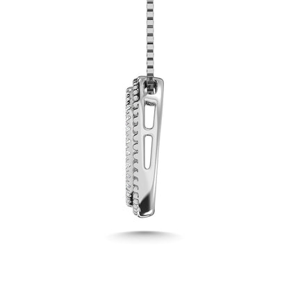 10K White Gold Diamond 1/5 Ct.Tw. Fashion Pendant