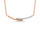 10K Rose Gold Diamond 1/10 Ct.Tw. Fashion Necklace