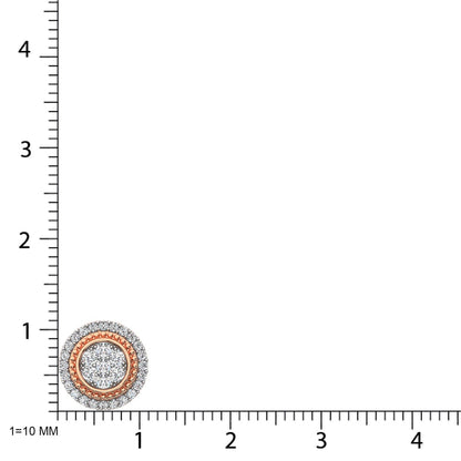 14K Rose Gold Diamond 1/3 Ct.Tw. Fashion Pendant