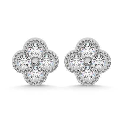 10K White Gold Diamond 1/3 Ct.Tw. Fashion Earrings
