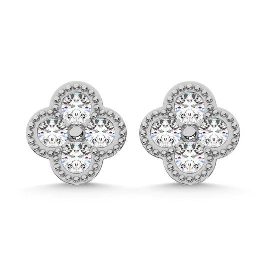 10K White Gold Diamond 1/3 Ct.Tw. Fashion Earrings
