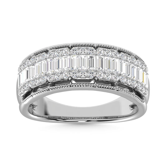 14K White Gold Diamond 3/4 Ct.Tw. Fashion Band