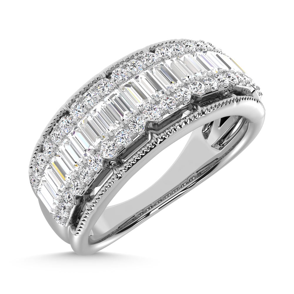 14K White Gold Diamond 3/4 Ct.Tw. Fashion Band