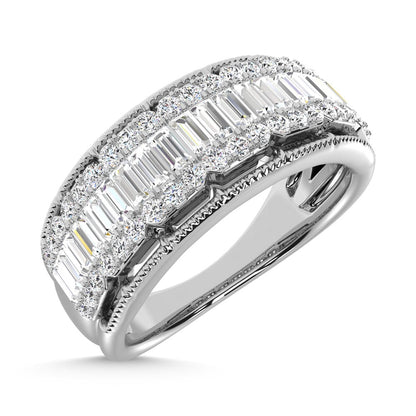 14K White Gold Diamond 3/4 Ct.Tw. Fashion Band