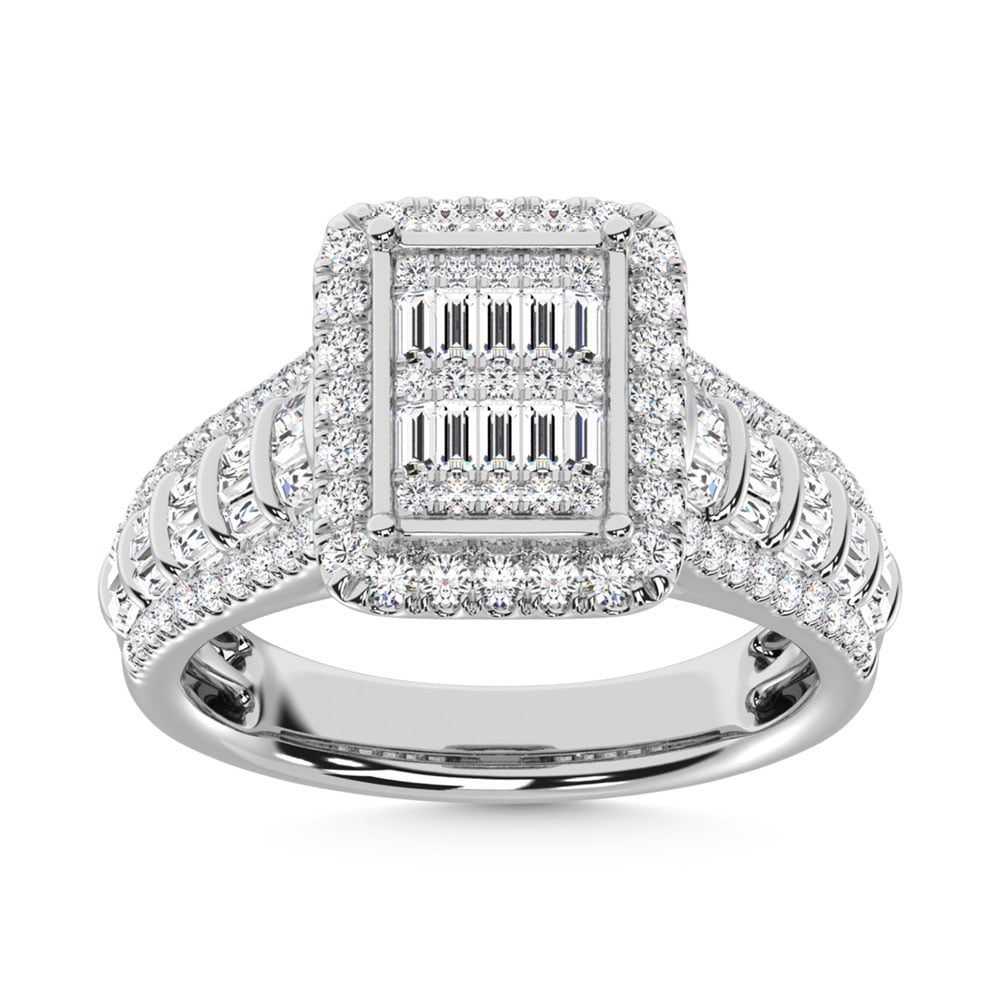 14K White Gold Diamond 1 Ct.Tw. Engagement Ring