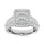14K White Gold Diamond 1 Ct.Tw. Engagement Ring