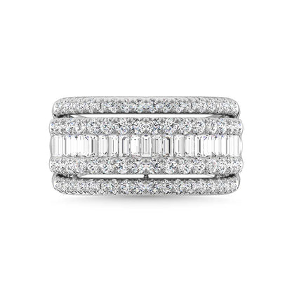 14K White Gold Diamond 3/8 Ct.Tw. Fashion Band