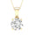 14K 1.00CT Certified Lab Grown Diamond Pendant