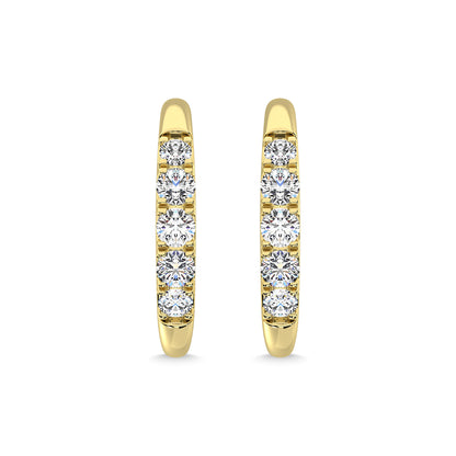 14K Yellow Gold Diamond 1/6 Ct.Tw. Fashion Earrings