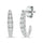 10K White Gold Diamond 1/4 Ct.Tw. Fashion Earrings