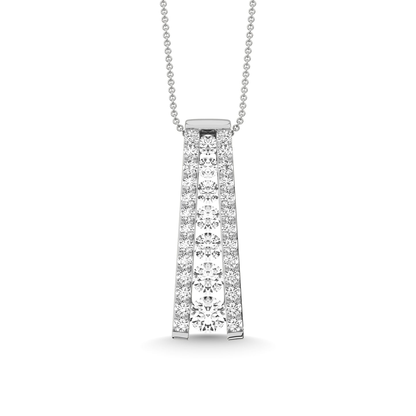 14K White Gold Diamond 1 Ct.Tw. Fashion Pendant