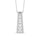 14K White Gold Diamond 1 Ct.Tw. Fashion Pendant
