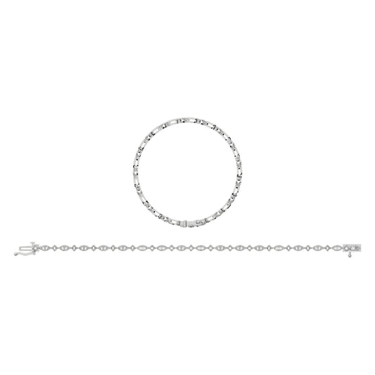 10K White Gold Diamond 1 Ct.Tw. Fashion Bracelet