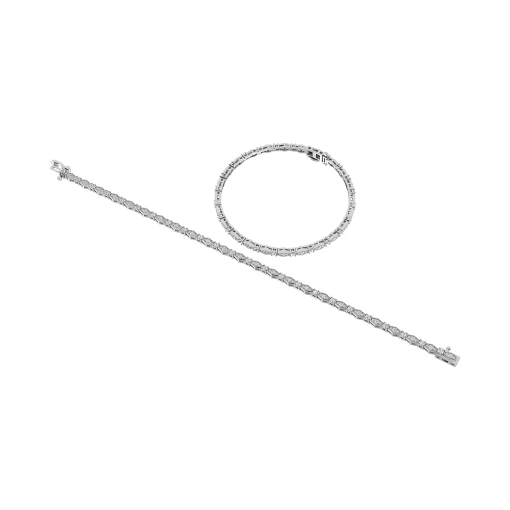 10K White Gold Diamond 1 Ct.Tw. Fashion Bracelet