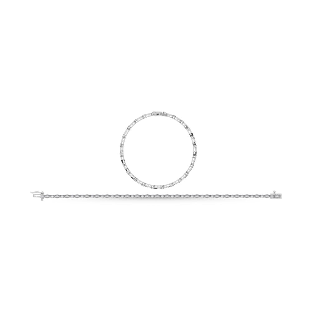 10K White Gold Diamond 1 Ct.Tw. Fashion Bracelet