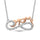 Diamond Accent MOM Pendant in Sterling Silver and 10K Yellow Gold