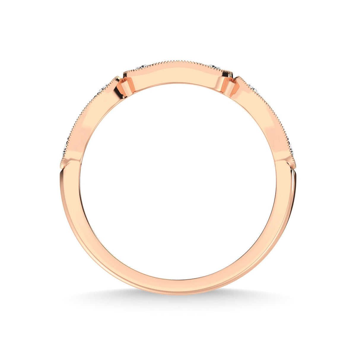 14K Rose Gold Diamond 1/4 Ct.Tw. Anniversary Ring