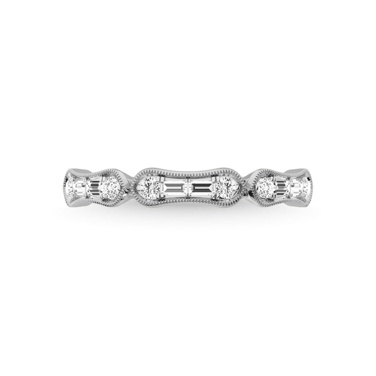 14K White Gold Diamond 1/4 Ct.Tw. Anniversary Ring