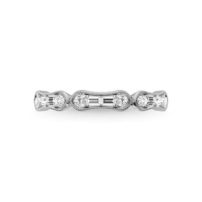14K White Gold Diamond 1/4 Ct.Tw. Anniversary Ring