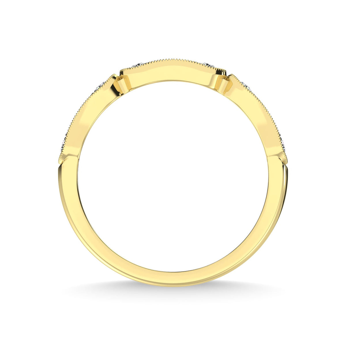 14K Yellow Gold Diamond 1/4 Ct.Tw. Anniversary Ring