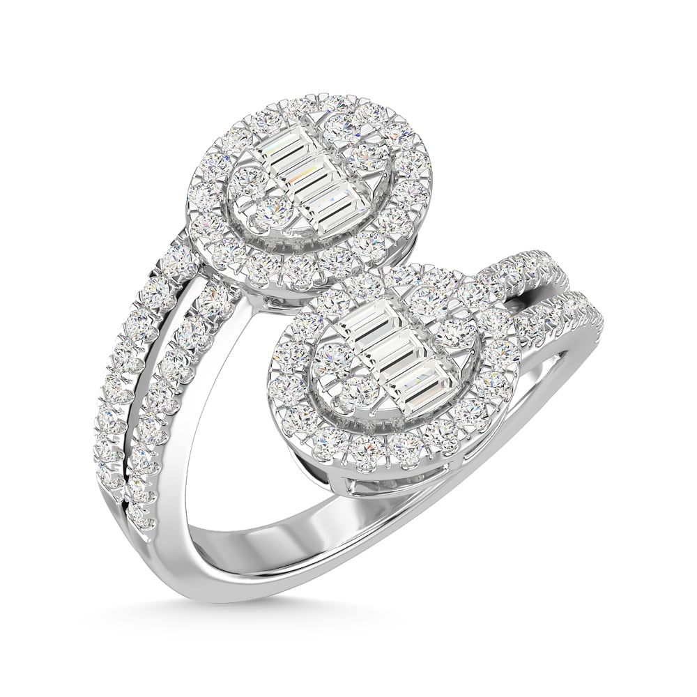 14K White Gold Diamond 1 Ct.Tw. Fashion Ring