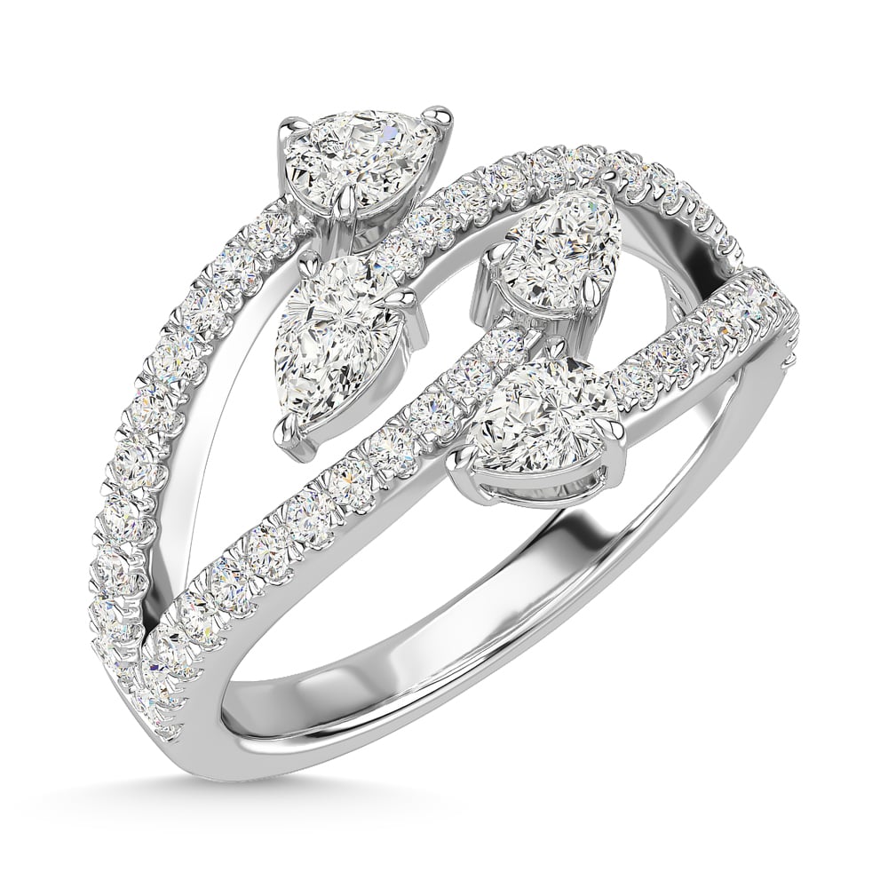 14K White Gold Diamond 1 Ct.Tw. Fashion Ring