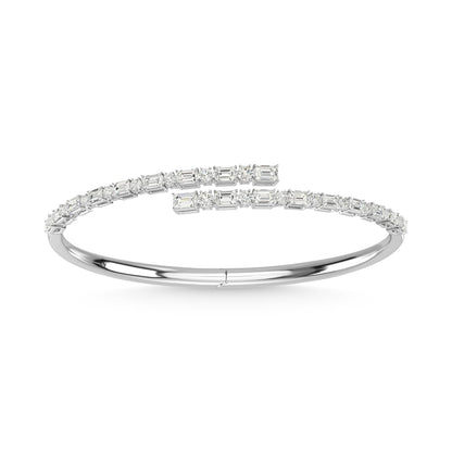 14K White Gold Diamond 3 Ct.Tw. Fashion Bangle