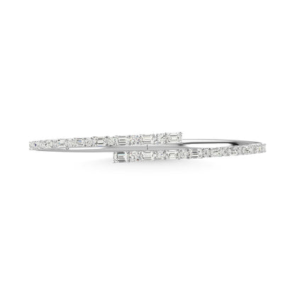 14K White Gold Diamond 3 Ct.Tw. Fashion Bangle