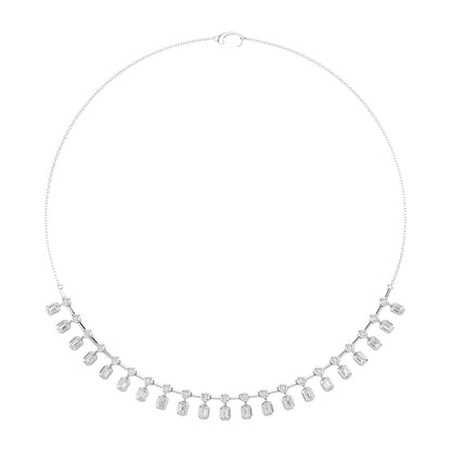 14K White Gold Diamond 3 1/4 Ct.Tw. Fashion Necklace