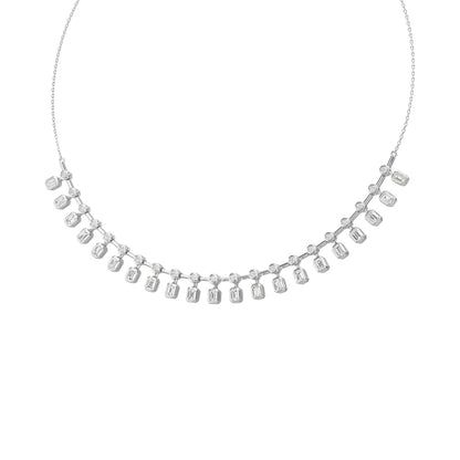 14K White Gold Diamond 3 1/4 Ct.Tw. Fashion Necklace