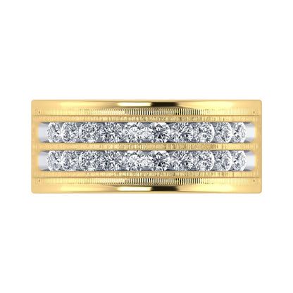 14K Yellow Gold Diamond 1 Ct.Tw. Men?s Band