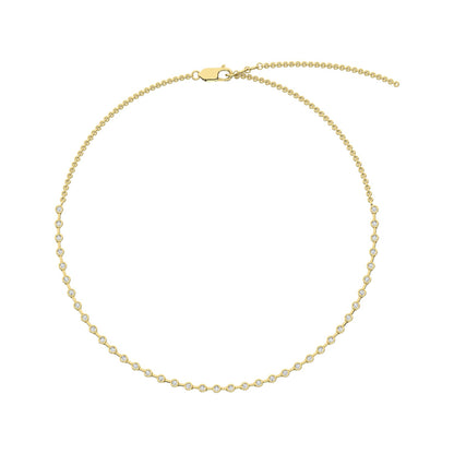 14K Yellow Gold Diamond 1 1/2 Ct.Tw. Fashion Necklace