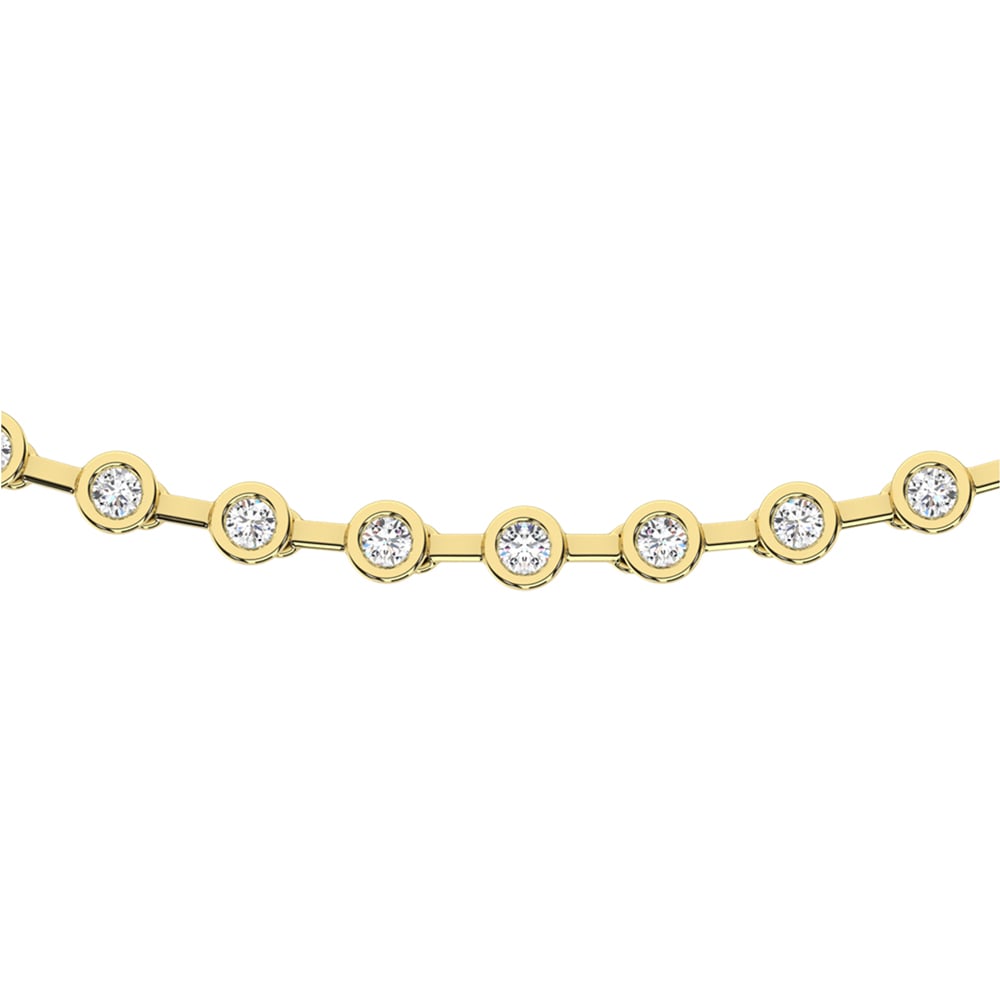 14K Yellow Gold Diamond 1 1/2 Ct.Tw. Fashion Necklace
