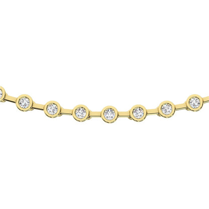 14K Yellow Gold Diamond 1 1/2 Ct.Tw. Fashion Necklace