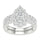 14K 3.00ct Lab Grown Bridal Set
