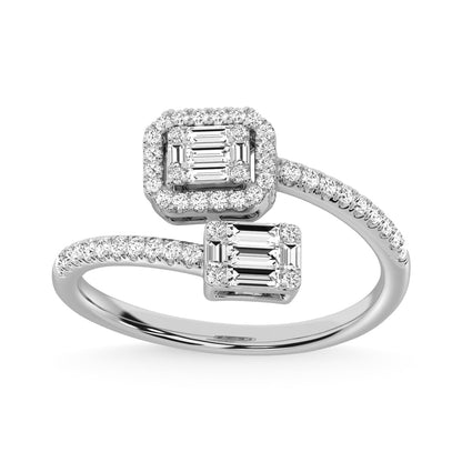 14K White Gold Diamond 1/2 Ct.Tw. Fashion Ring